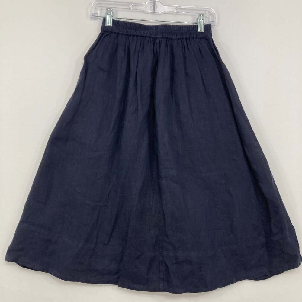 Alex Mill Navy A-Line Skirt - Picture 10 of 11